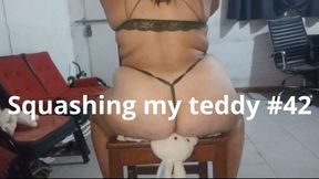 Squashing my teddy #42