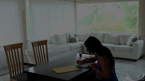 Teen Avrill'_s first Lesbian experience with MILF Odile is one to remember