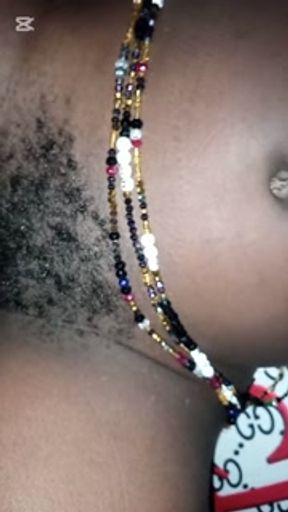 ✨ Horny Ebony Spreads Hairy Pussy Wide, Clitoris Licked Till Orgasm, Fisted💦,Cum Inside Pussy 🍆