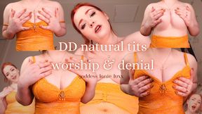 🍈 DD Natural Tits Worship & Denial 🍈 (Double D, Teasing, Dirty Talk, Titplay, Bare Breasts, Humiliation, Denial)
