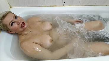 A mature dirty BBW slut washes her fucking mud in the shower, sucks a dick to the Master of her bitch fantasies, fucks herself with a dildo, and so on))
