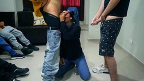 Blonde Artemis Carmona walks Cumcommander's cock off to paradise