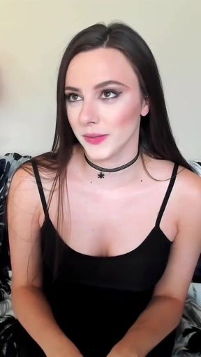 Taboo goth babe stepsister role play JOI