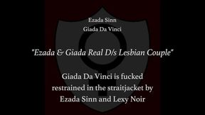 Giada Da Vinci is fucked and fisted restrained in the straitjacket by Ezada Sinn and Lexy Noir with lesbian domination, lezdom, strap-on, ****