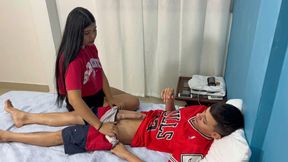 My Shy Stepsister Catches Me Masturbating with Her Underwear and I Fuck Her Hard Until I Cum in Her Ass.