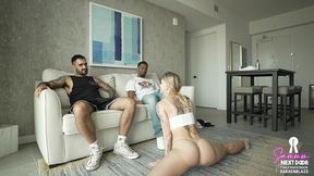 doing yoga in front of husband s bbc friend