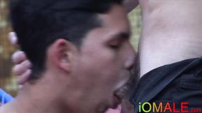 ”Sexy pierced twink Cesar Rose banged hard bareback outdoor”