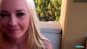 Once Inside The Hotel Room Ashley Stone Strips In Order To Get Her Twat