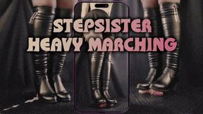 Stepsister Heavy Marching on Your Cock in Knee High Black Boots - (Vertical Version) - Tamystarly - Cock Balls Crush Trample, CBT, Bootjob, Trampling, Shoejob, Stomping