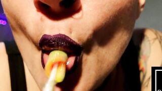 Sloppy Lollipop and drool JOI