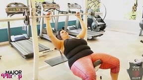 sofia rose rides rome major sweaty after the gym!