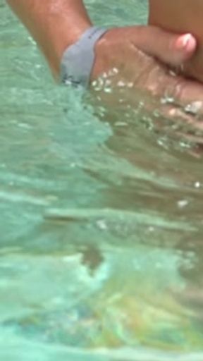 Naked in Mexico - Courtney Sins in the buff