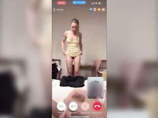 My spouse is jerking and cum front my mommy  whilst we talk with her by episode call.