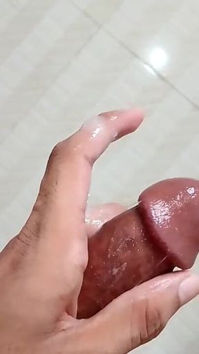 Pre Cum as Lubricant to Masturbate