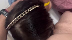 aliviando meu tio depois do trabalho, deixei ele gozar no cuzinho depois na minha boquinha