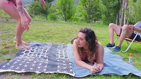 My wife and her friend get intimate on vacation