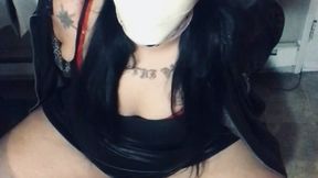 Phone view: pantyhooded and made to orgasm