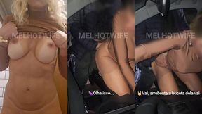 55 - meu primeiro dogging - era para ser um jantar a dois mas o marido acabou tendo q assistir o desconhecido me comer no meio da rua