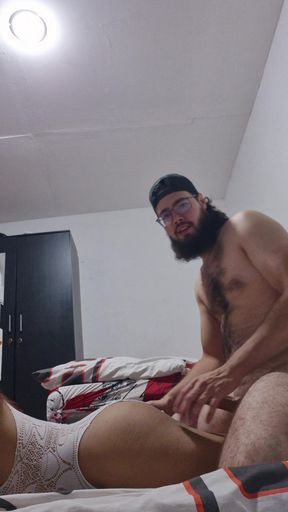 He fucks me he takes the milk out of my tits I love it!!