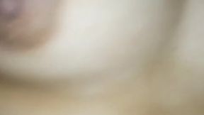 Real couple's homemade POV with talking neighbor