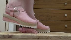 FULL WEIGHT COCK CRUSH IN SHARK TOOTH WEDGES ON THE COCK TABLE WITH CUM SHOT CAM 2 PT2