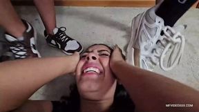 FEET DOM DOUBLE HUMILHATION - VOL #691 - MISTRESS MIRELA LITTLE PRINCESS and IZABELLA PAES - NEW MF NOV 2025 - CLIP 03