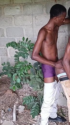 Two Honey Twink Fucking Outdoors Got Caught by Street Thugs
