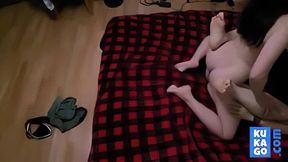 Submissive Man Dominated by Amazonian Beauty