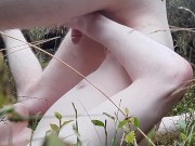 pissing in my mouth in the woods