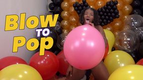 Giovanna Tease: Pink Blow to Pop U16 Delight