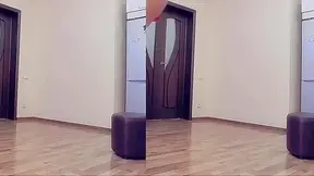 Korean Beauty Rides Huge Pink Dick on Kitchen Counter – Wild Sex Session!