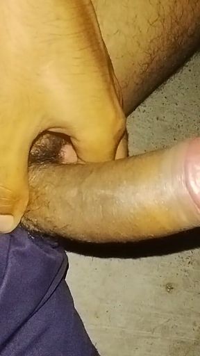 Spilling Cum on the Sidewalk