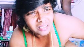 Desi Stepmom and Stepson Dildo Condom Dogge Style Fucking. Telugu Dirty Talks.