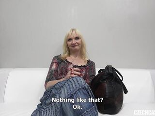 Helena is a concupiscent, Czech golden-haired with petite breasts who would like to become a pornstar