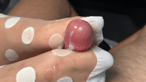 2hotfeet4you - White spots footjob drains your cum twice