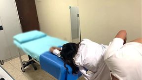Unfaithful nurse stays late at work