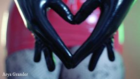 Latex Rubber Gloves Video Arya Grander Long Opers Gloves