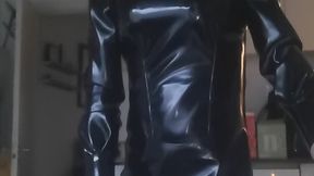 Smoking pvc gimp mask and dress im pretty fabulos