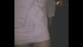 【露出】第一次女装伪娘户外露出：包臀裙/肉丝/高跟鞋