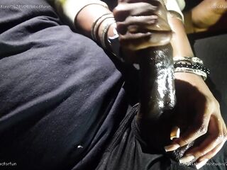 Tiny HandDomination Black Giving Femdom Tugjob Post Climax Punishment Angle two