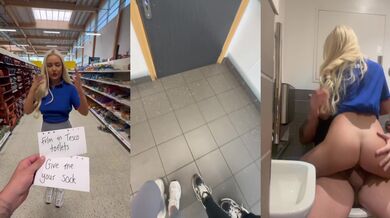 Petite Irish Blonde Belle Olivia Deepthroat Destroyed Tesco Public