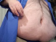 SSBHM Big Chub Strip Tease and Tickle and Deep Belly Button
