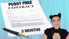 Pussy Free Pledge Contract - Real 3 Month Pussy Free Guidance by Countess Wednesday - Pussy Denial, Sexual Rejection, Loser Porn, and Loser Lifestyle MP4 1080p