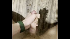 Horny Twink Jerks Off HARD - Hairy Legs &amp_ Abs Flexing - Massive Cumshot! Slim Hairy Twink Solo - Throbbing Cock &amp_ Hairy Muscles - Cum Explosion!