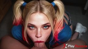 this crazy bitch harley quinn begged for wild hardcore, and i ruthlessly wrecked her dripping slit [ai]