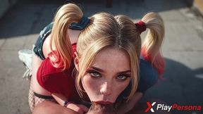 this crazy bitch harley quinn begged for wild hardcore, and i ruthlessly wrecked her dripping slit [ai]