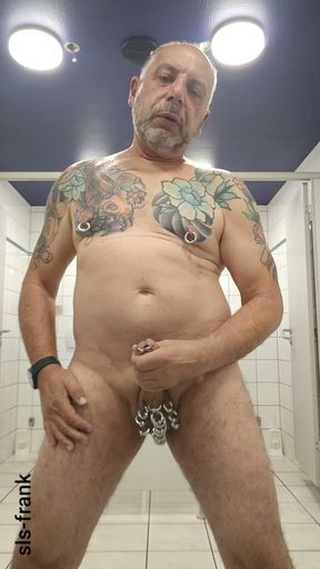 Sls-frank Masturbating on the Gay Cinema Toilet
