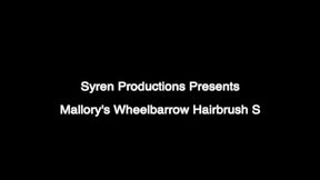 Mallory's Wheelbarrow Hiarbrush Spanking (MP4)