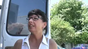 Tattooed milf in dogging position gets fucked hard