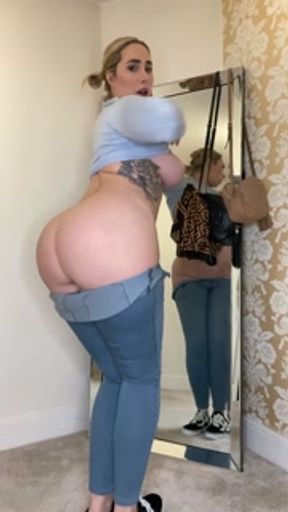 Watch me tease you with my big ass in these tight jeans